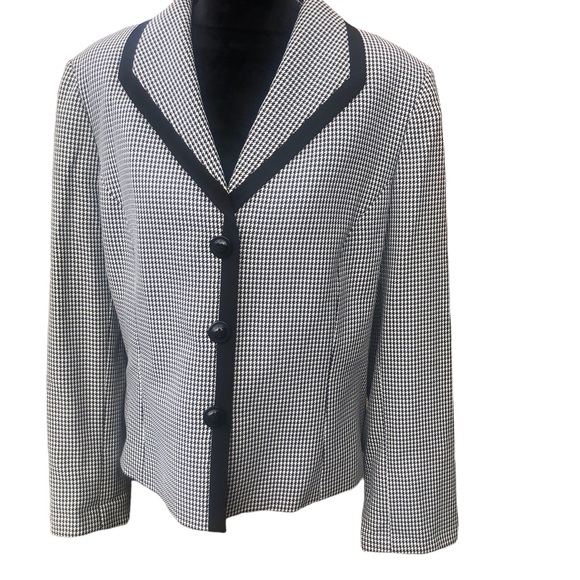 Evan Picone Houndstooth Blazer Size 18 - Picture 5 of 12